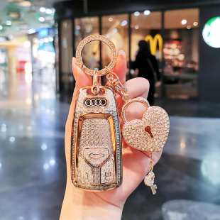 Q2L车A5 A8L Q8扣包女 专用奥迪A6L钥匙套A4L A7L Q5L壳A3L