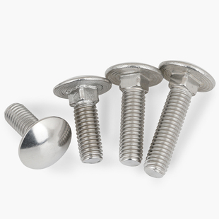 大头马车304不锈钢螺栓圆头方颈螺丝钉货架扁头半四方MM6M8M10M12