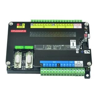 国产plc工控板S7-200cn可编程控制器CPU224XP带模拟量简易板式plc