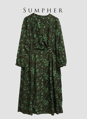 【广州杰哥Jack】Sumpher CC家专柜新款气质绿色连衣裙-142221