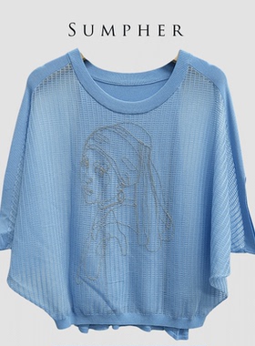 【广州杰哥Jack】Sumpher CC家专柜新款气质蓝色套头衫-003202