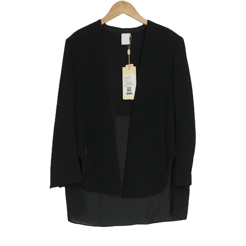 睐牌专柜精选品牌女装高端休闲时尚气质百搭女黑色上衣睐A3-09801