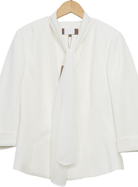 慕天姿精选品牌女装高端时尚气质百搭白色外套慕天姿A3-09379