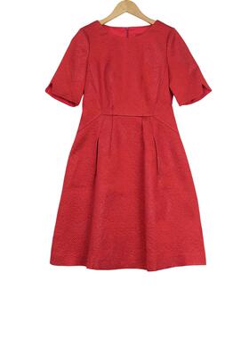 【六礼】精选品牌女装高端时尚气质百搭红色连衣裙A1-16532