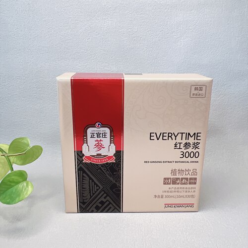 临期韩国品牌红参饮品3000滋养补品300g(10gx30包)送长辈高端礼品