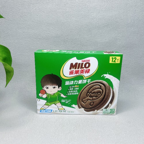 临期 雀巢美禄运动力量饼干浓香牛奶味夹心饼干108g网红休闲零食