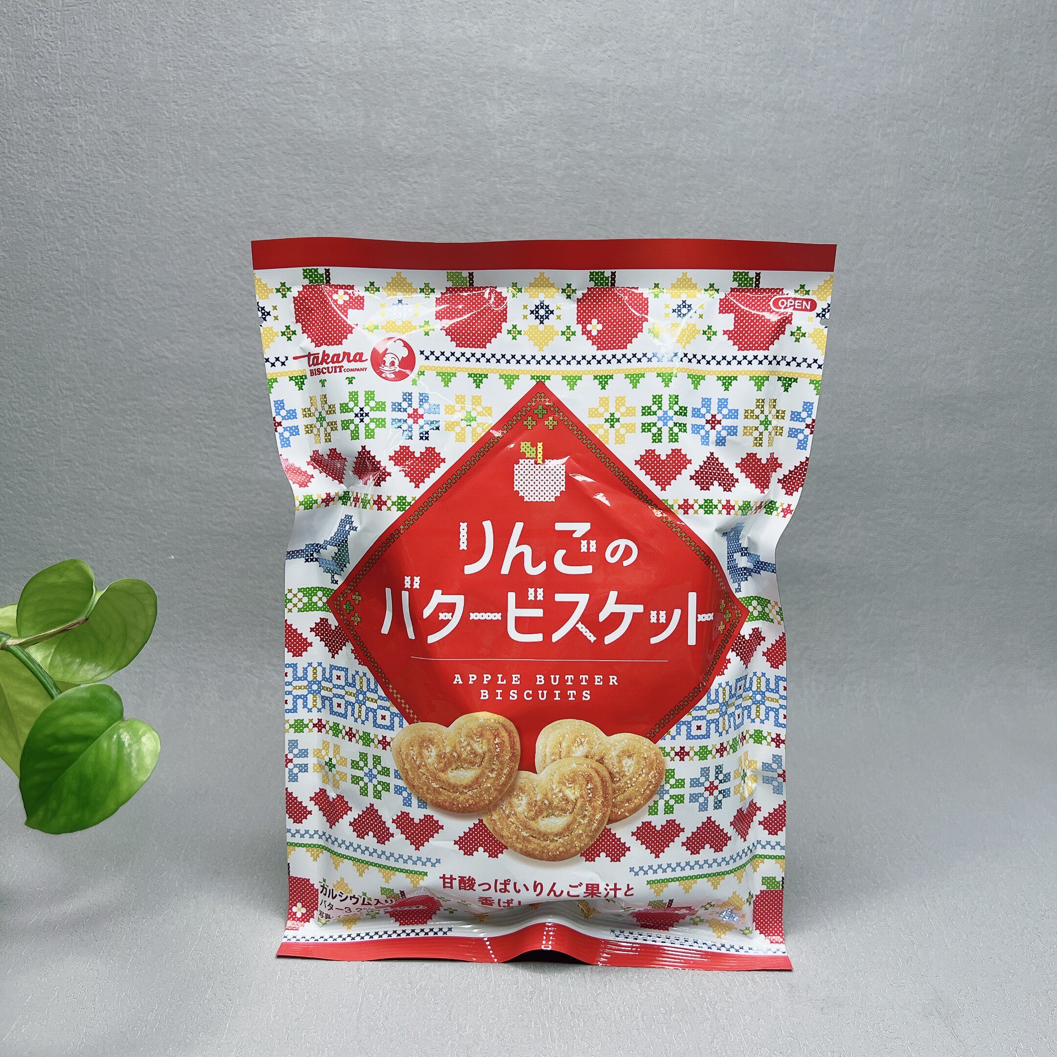 临期特价 日本进口苹果黄油味饼干110g酥脆香甜小饼干网红零食