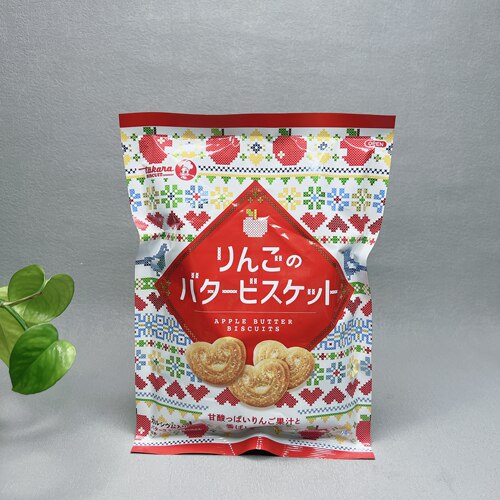 临期特价 日本进口苹果黄油味饼干110g酥脆香甜小饼干网红零食