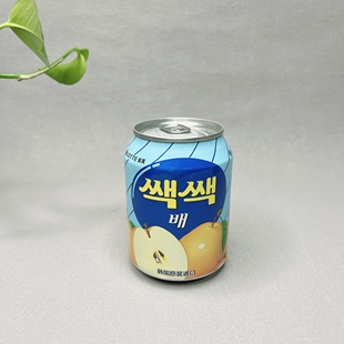 临期 韩国进口梨果肉果汁饮料238ml网红休闲饮品即饮聚会果汁饮料