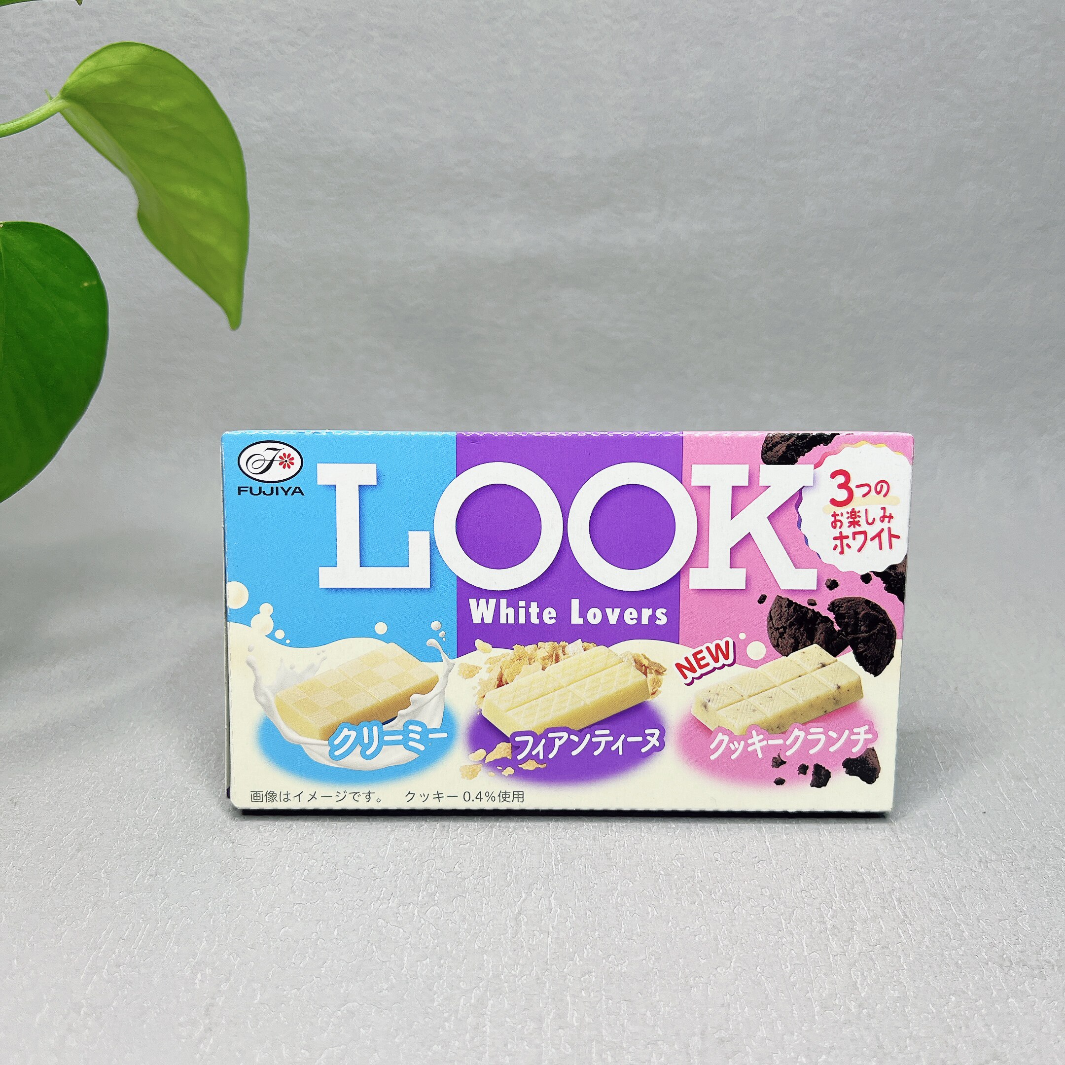 临期清仓 日本进口不二家LOOK三种口味代可可脂白巧克力制品43g