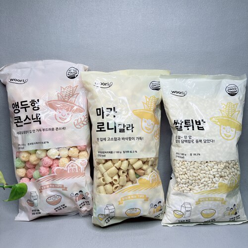 临期特价 大包装周茉农场水果香爆米花通心脆大米膨化粒休闲零食