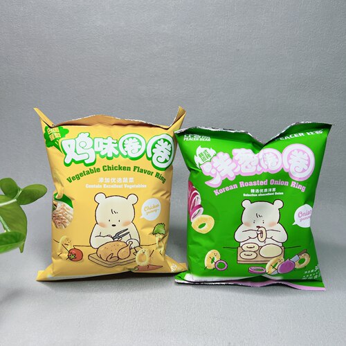 临期特价 田园蔬菜鸡味圈圈韩式碳烤洋葱圈圈30g休闲追剧膨化食品