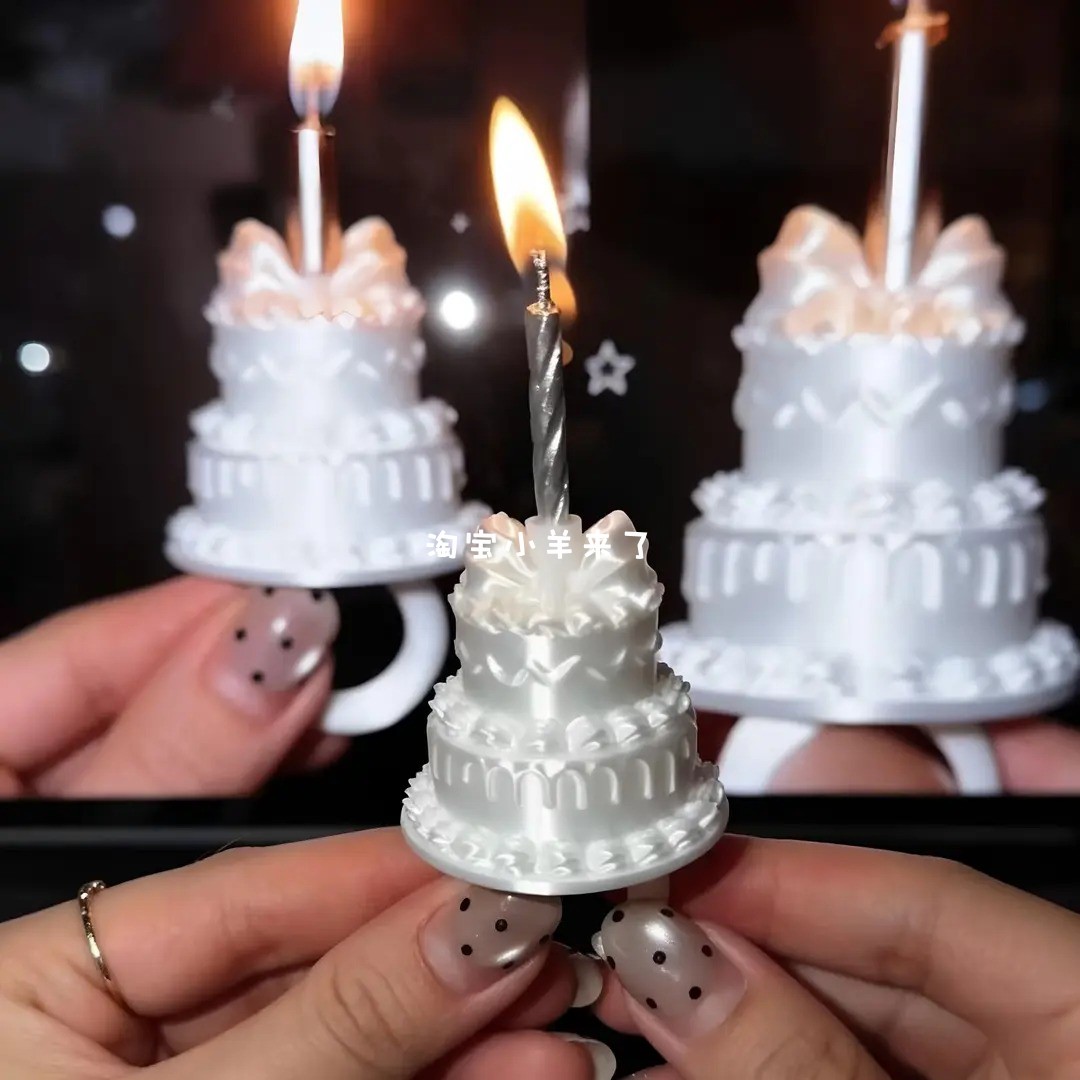 过生日我们就这样拍蛋糕蜡烛戒指
