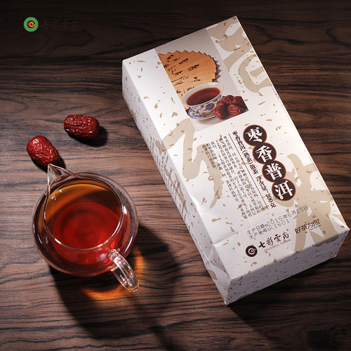 七彩云南枣香普洱熟茶散茶300g