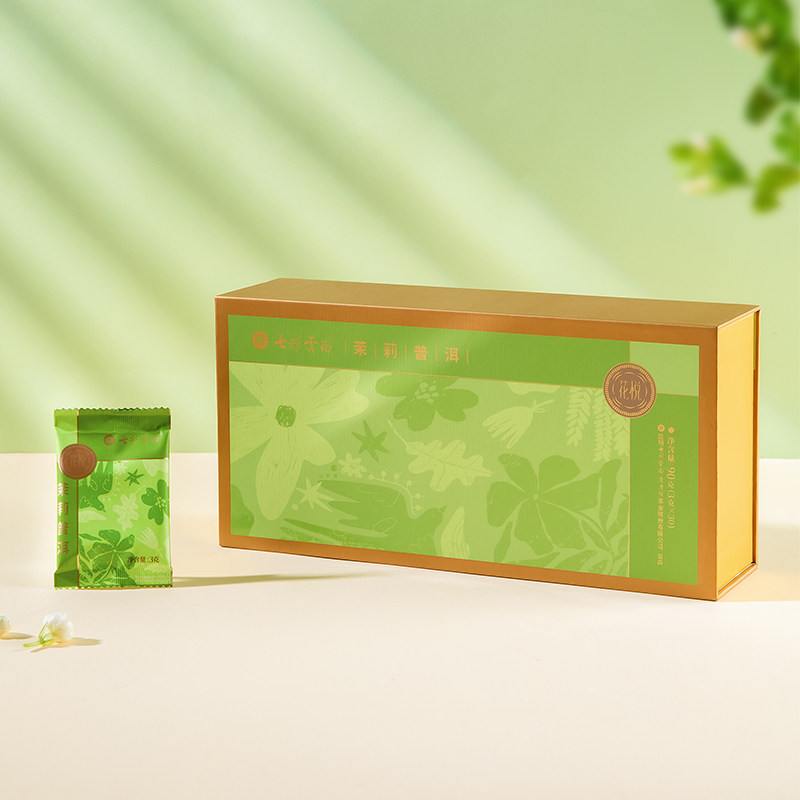 七彩云南普洱茶生茶花悦茉莉普洱茉莉花普洱茶叶可袋泡茶3g*30包,茶,普洱,淘宝优惠券,粉丝福利购,淘宝优惠卷