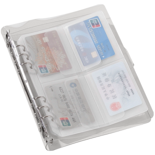 出生证保护套透明pvc活页夹户口簿6孔卡册活页本文件夹家庭证件卡片包内页照片医保卡套整理外壳户口本子收纳
