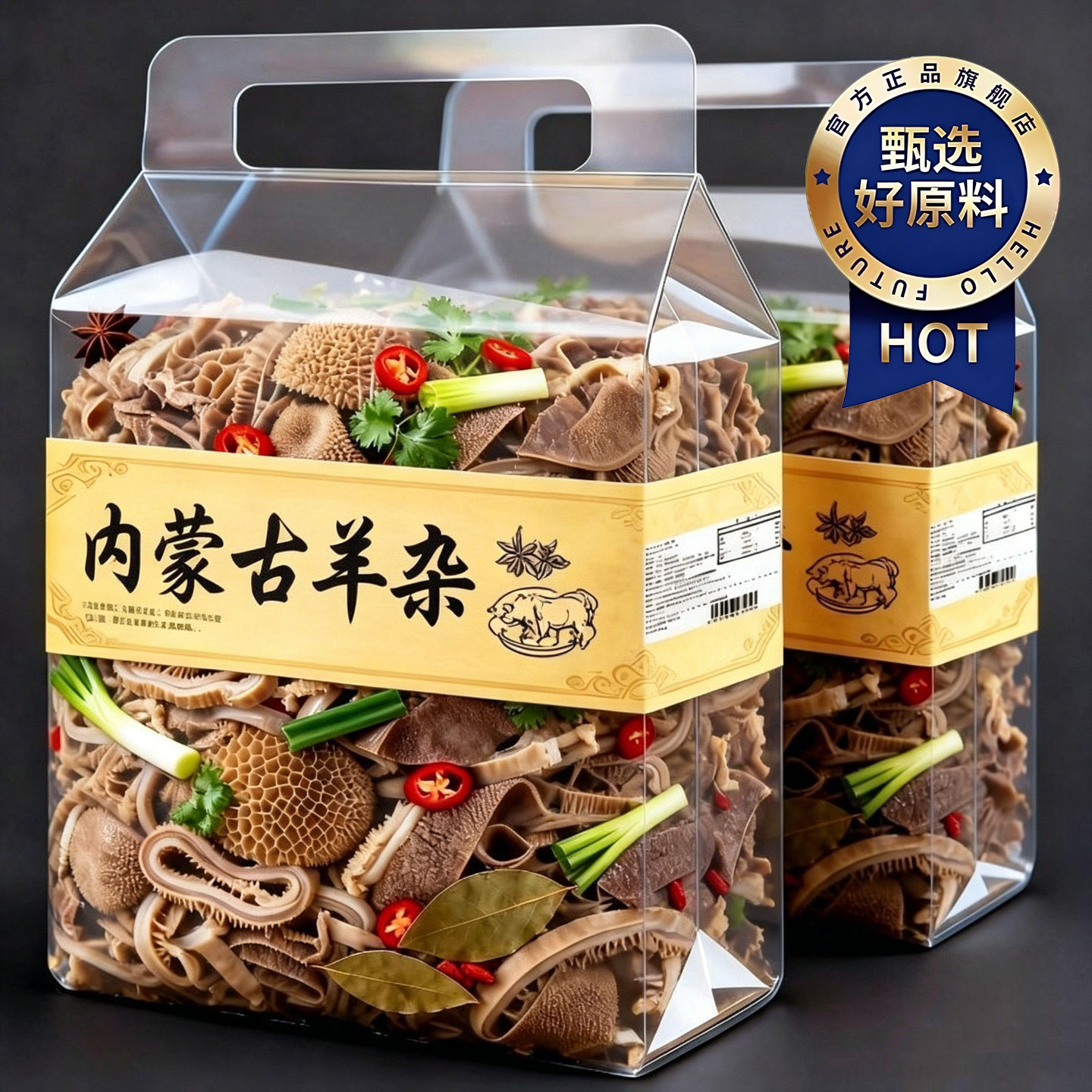 正宗内蒙古羊杂开袋即食羊杂汤加热即食全套熟羊杂碎速食半成品