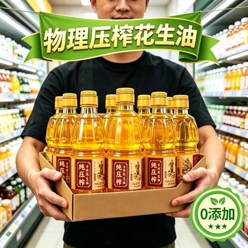 【古法压榨】特级花生油纯正无添