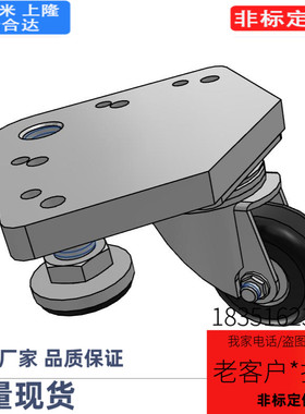 HCFT5-60连体型脚轮 HCFT6-60 带调整块HCFT6-250