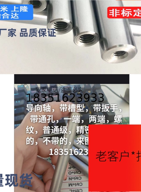 SCQ01导向轴 SCQ06一端内螺纹短型两端内螺纹短型 g6 SCP01 SCP06