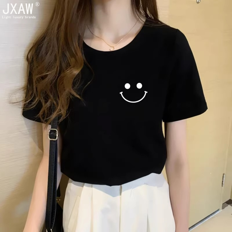 纯棉短袖t恤女2025新款夏季设计感显瘦遮肉体恤白色女装上衣ins潮