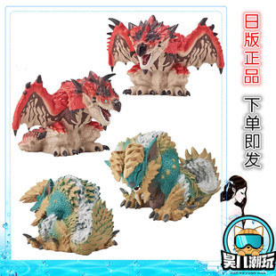 日版正品 眼镜厂 怪物猎人 镇座兽 雄火龙 雷狼龙 月下雷鸣 手办