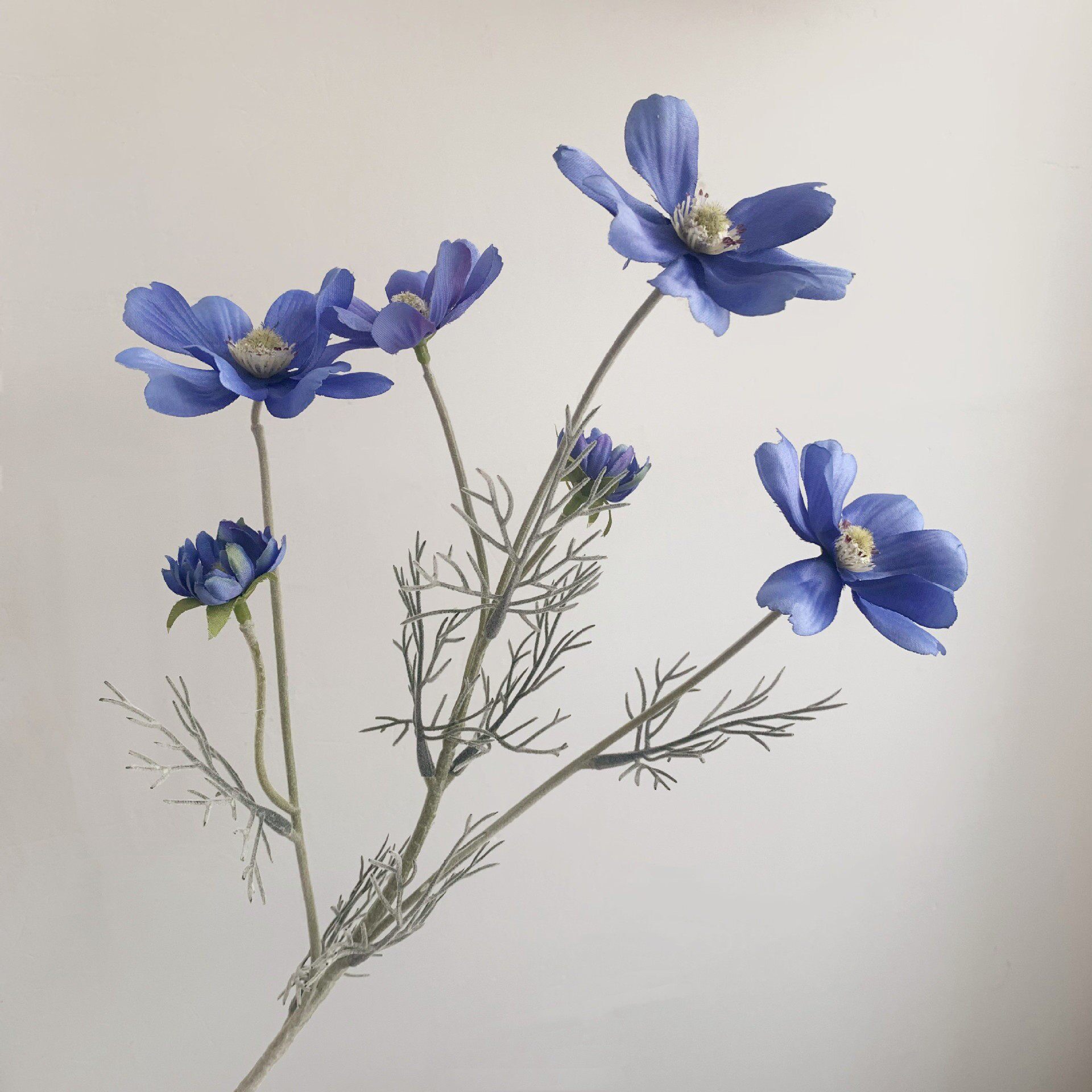 小菊花波斯菊仿真花客厅蓝色展柜婚庆花艺高档新品氛围绢花北欧