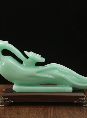 玉石人生如意玉如意摆件家居客厅酒柜玄关工艺品摆设乔迁新居礼品