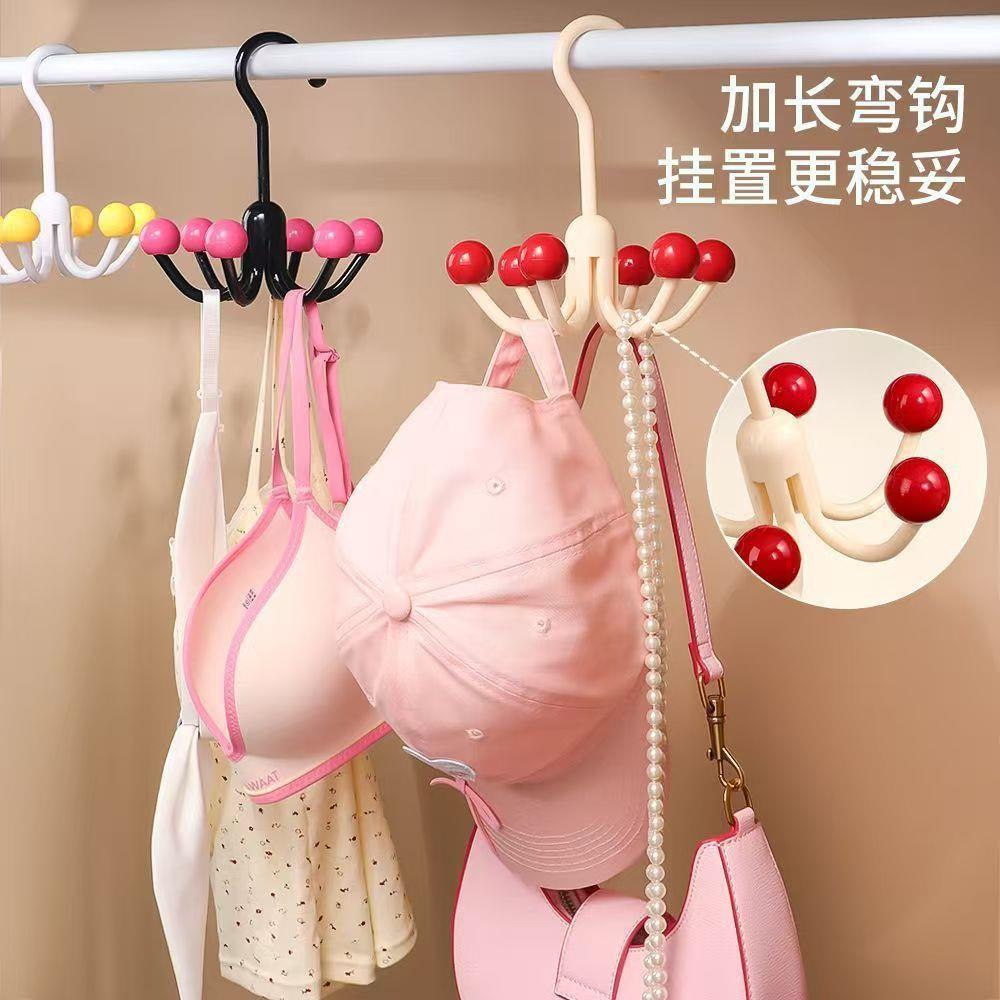 【下单立减50】多巴胺旋转六爪挂钩挂帽子收纳门后衣柜吊带_WH