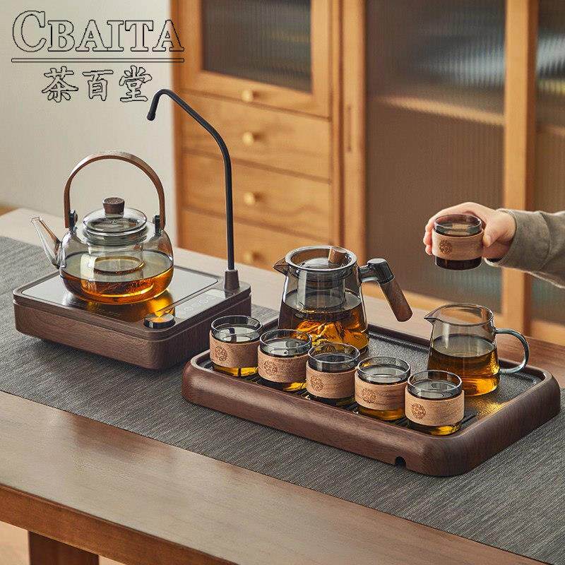 黑晶炉煮茶壶玻璃2026新款小型煮茶器自动抽上水茶台烧水壶