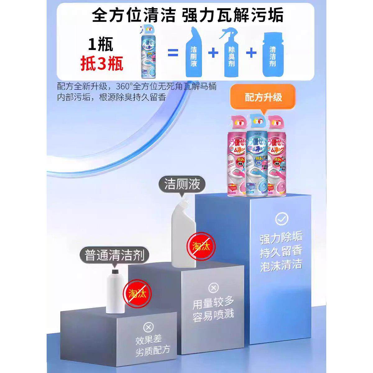【同款慕】马桶YDQ清洁泡黄渍斯~溶解污垢G
