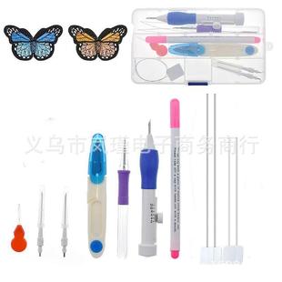 戳俄具罗斯戳戳乐工居家工针刺绣绣线穿手线器绣花AC系列针套装