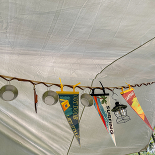 备织带加 长帐篷挂绳送收纳户外晾衣绳旅游皮质挂绳天幕露营野营装