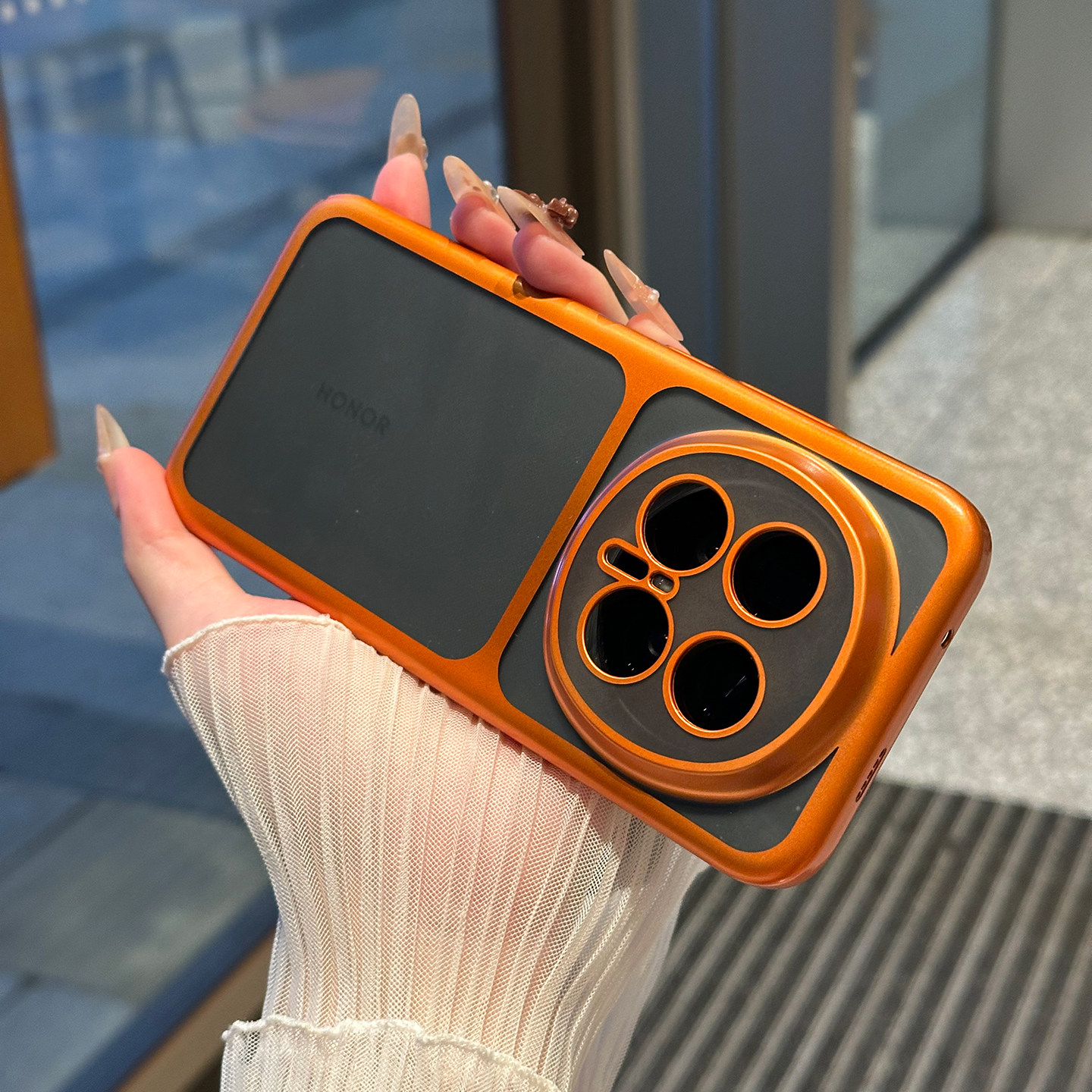 适用荣耀Magic8Pro手机壳新款荣耀Magic8超薄电镀磨砂半透明魔术8全包防摔8por保护套BKQ-AN80高级硬外壳男女