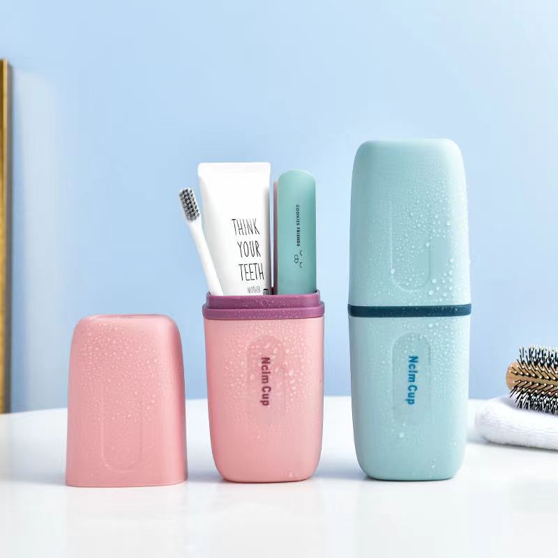 家用牙刷杯便携式旅行洗漱杯牙刷牙具收纳盒情侣朋友旅游牙刷盒子
