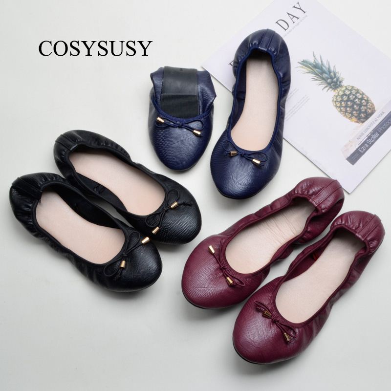夏季蛋卷鞋休闲软底浅口单鞋女孕妇蝴蝶结黑色女鞋 women shoes