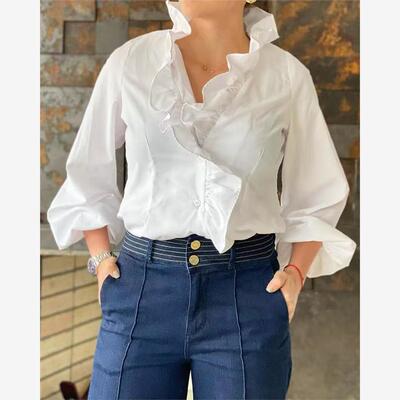 Ruffledwhitcasrt2023夏