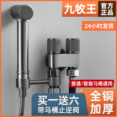 枪灰马桶伴侣喷枪妇冲洗器全铜水龙头卫生间厕所增压家用高压喷头