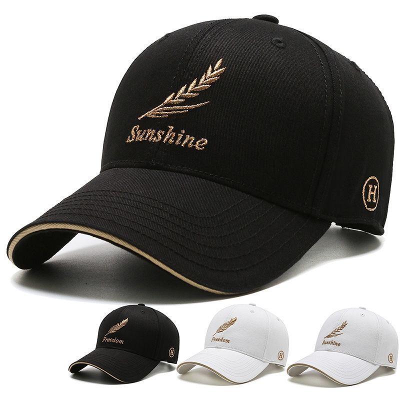 帽子男士韩版潮牌鸭舌帽新款时尚百搭休闲遮阳帽街头麦穗棒球帽女