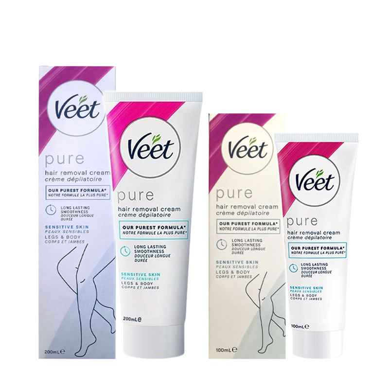保税直供 Veet薇婷温和敏感脱毛膏 100ml  200ml 【新版，法产】