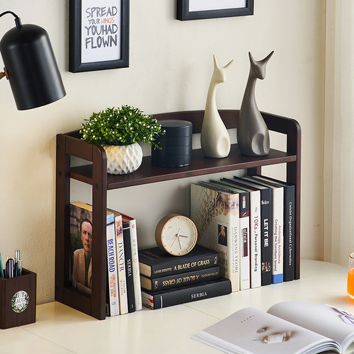 红诗安书架简约小型桌面置物架