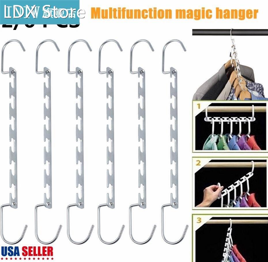 Clothes Hangers Organizer Multi Function Metal Space Saving