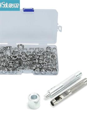 100pcs Eyelet Rings For Shoes Bead Cores Leather Canvas Punc