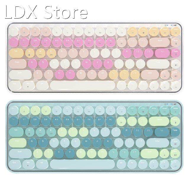 Ajazz K840T 84 Keys Mechanical Keyboard 3 Modes Type-C USB W
