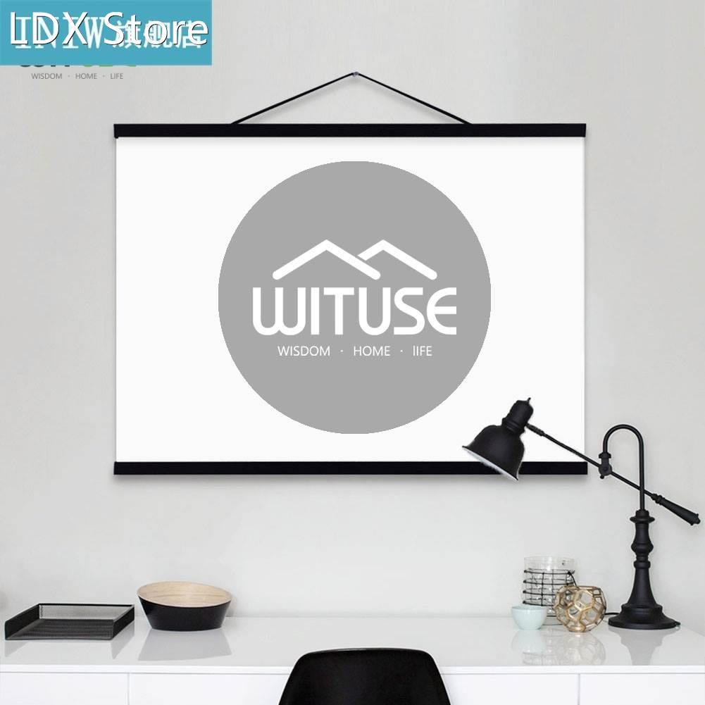 21-60cm DIY Magnetic Wooden Photo Frame Scroll Print / Poste