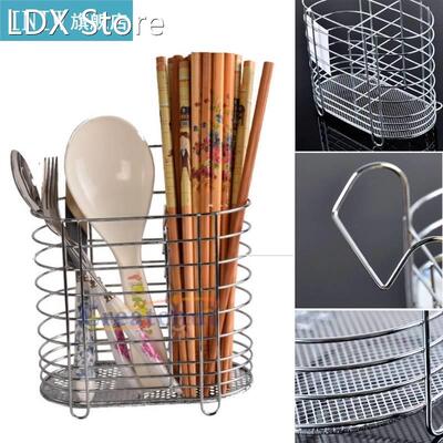 Metal Hanging Cutlery Holder Drainer Spoon Fork Chopsticks S