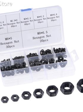 Hex Nuts - 310Pcs 7-Size Metric Coarse Thread Carbon Steel