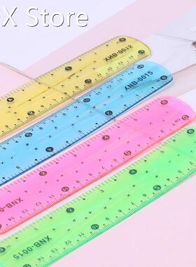 1PC Soft 15cm Ruler Multicolour Flexible Creative Stationery
