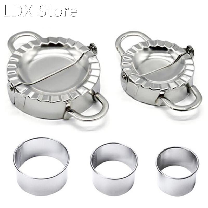 5pcs/lot Stainless Steel Dumpling Tool Cut Mould Dumpling Pr