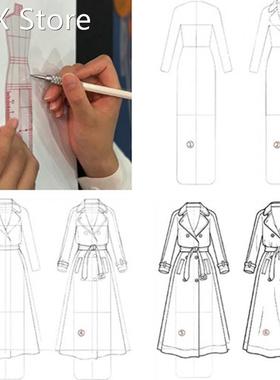 4PCS/set Women Fashion Drawing Ruler Figure Drawing Template